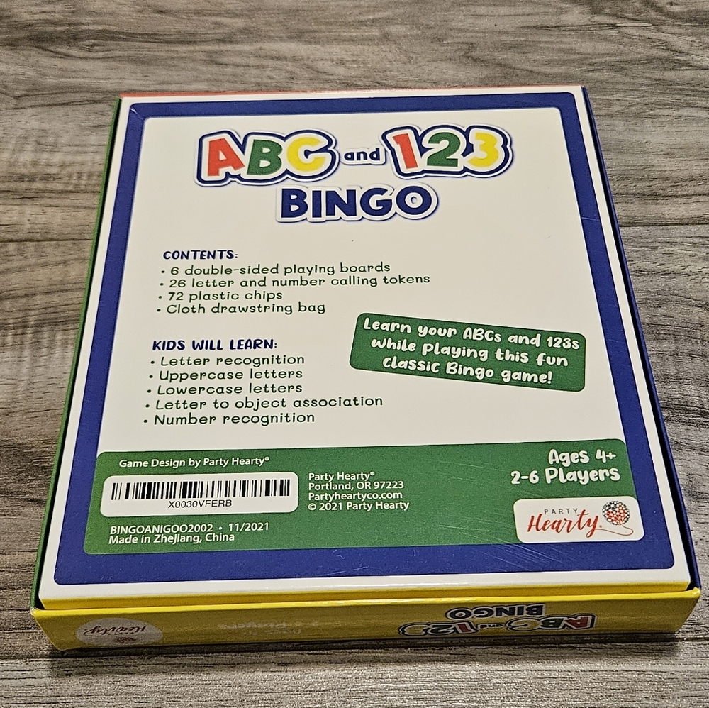 NEW ABC and 123 Bingo Game - Picture 2 of 6